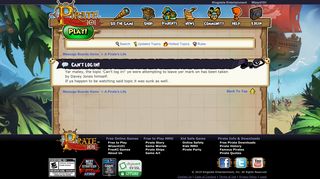 Can't log in! | Pirate101 Free Online Game