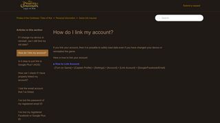 How do I link my account? – Pirates of the Caribbean: Tides of War