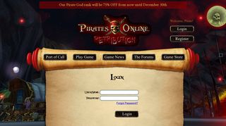 Login - Pirates Online | Relive The Legend