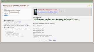 Parent Portal - txConnect : Login - TxEIS.net