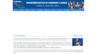 Parisutham Institute of Technology & Science : Thanjavur, Tamil Nadu ...