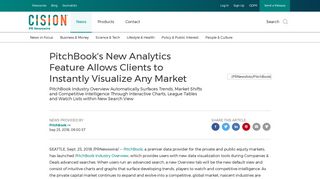 PitchBook's New Analytics Feature Allows Clients to Instantly Visualize ...