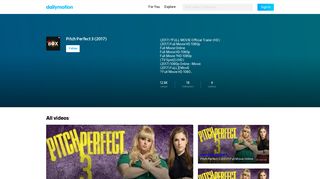 Pitch Perfect 3 (2017) videos - dailymotion
