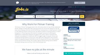 Pitman Training Careers, Pitman Training Jobs in Ireland jobs.ie
