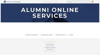 Pitt Alumni Online Services - Login