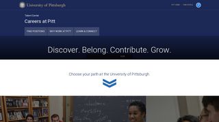 Home | Talent Center: Careers at Pitt | University of Pittsburgh