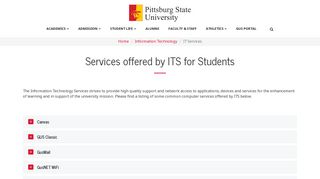 IT Services - Pittsburg State University