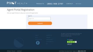 Agent Portal Registration - Pivot Health