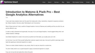 Introduction to Matomo & Piwik Pro - Best Google Analytics Alternatives