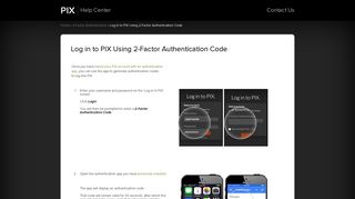 PIX | Log in to PIX Using 2-Factor Authenticat...