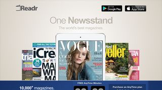 Readr | 10,000+ Magazines, One Subscription