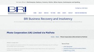 Photo Corporation (UK) Limited t/a PixiFoto | BRI