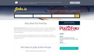 PixiFoto Careers, PixiFoto Jobs in Ireland jobs.ie