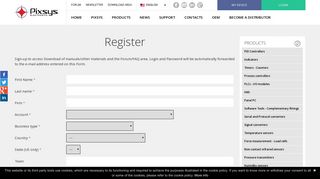 Register | Pixsys