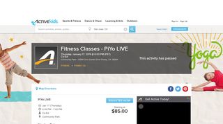 Fitness Classes - PiYo LIVE - Poway, CA 2019 | ACTIVEkids