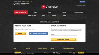 Register - Welcome to Pizza Hut UAE – Order your meal online now!