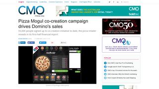 Pizza Mogul co-creation campaign drives Domino's sales - CMO ...