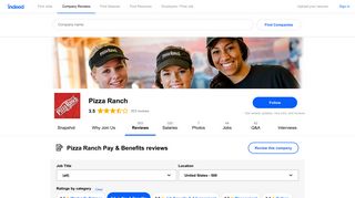 Working at Pizza Ranch: 140 Reviews about Pay & Benefits | Indeed ...