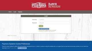 Login - Pizza Ranch Member Portal - System Guest Portal