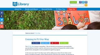 Coming to PJ Our Way | PJ Library