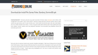 Download dan Install Pkv Games Poker, Bandarq, Domino99 apk