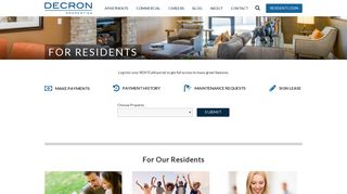 California Apartments - Resident Login | Decron Properties