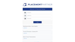 Client Login - Placement Partner