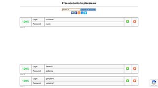 placere.ro - free accounts, logins and passwords