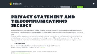 PlaceTel - Privacy - BroadSoft