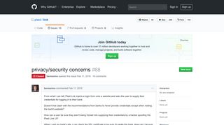 privacy/security concerns · Issue #68 · plaid/link · GitHub