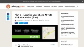 Plan B – Locating your phone AFTER it's lost or stolen (Free) – Cell ...