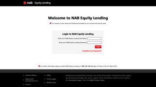 Login - NAB Equity Lending