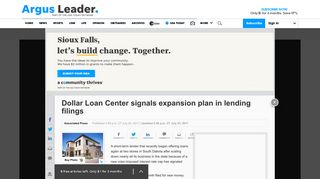 Dollar Loan Center signals expansion plan in lending filings