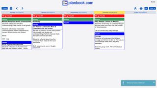 Planbook.com - Online Lesson Planner