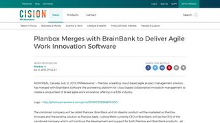 Planbox Merges with BrainBank to Deliver Agile Work Innovation ...