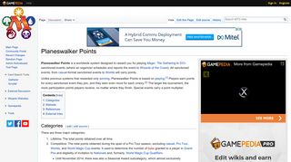 Planeswalker Points - MTG Wiki