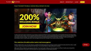 Real Money Mobile Casino in USA | 200% Bonus at Planet 7 Casino