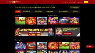 Online Casino Games Real Money | 200% Bonus at Planet 7 Casino