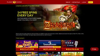 5+ Casino Jackpots & Free Spins for Big Wins | Planet 7