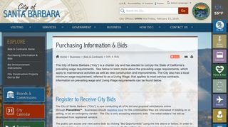 Santa Barbara - Purchasing Information & Bids