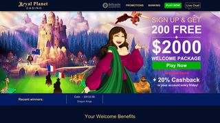 Royal Planet Casino – biggest mobile casino bonuses in 2018