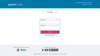 Customer Portal | Login | planetcruise.co.uk