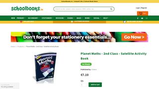 Planet Maths - 2nd Class - Satellite Activity Book - Schoolbooks.ie