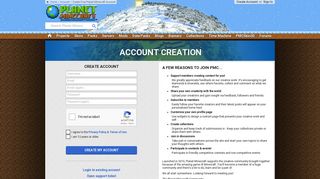 Create Free Planet Minecraft Account