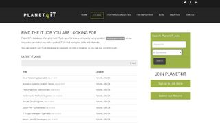 Find a Job in Information Technology | Planet4iT Recruitment Agency