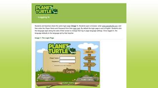 Logging In - Planet Turtle