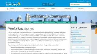 Vendor Registration | Purchasing & Contracting | City of San Diego ...