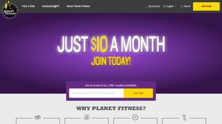 Planet Fitness: Homepage