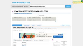 planetfitnessuniversity.com at WI. Planet Fitness University: Log in to ...