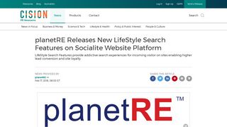 planetRE Releases New LifeStyle Search Features on Socialite ...